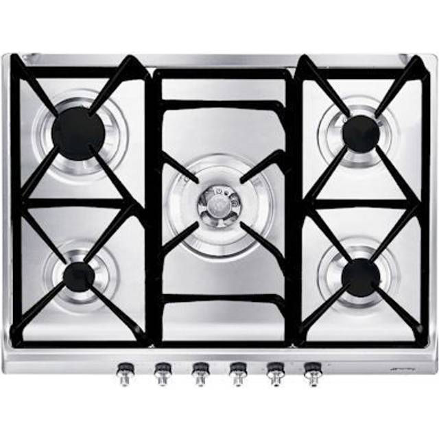 Smeg SE70SGH-5 68cm Gas Hob - Stainless Steel