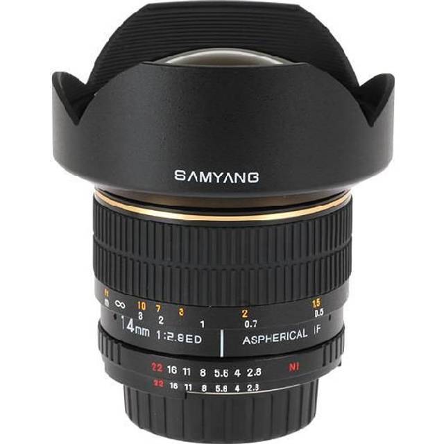 Used Samyang 14mm f/2.8 ED AS IF UMC Ultra Wide Angle Lens Nikon F