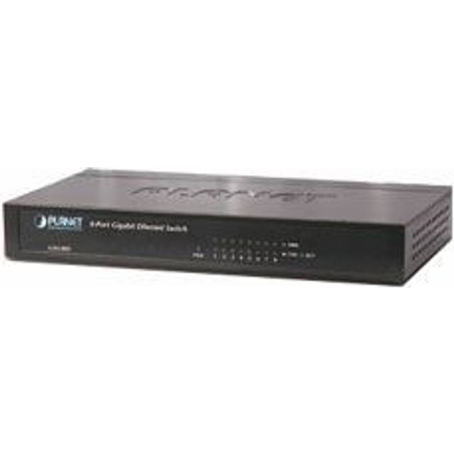 PLANET GSD-805 network switch Unmanaged Gigabit Ethernet (10/100/1000) Black