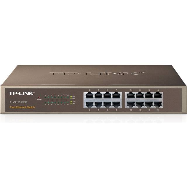 TP Link TL SF1016DS 16-Port 10/100Mbps Unmanaged Network Switch - TP-Link