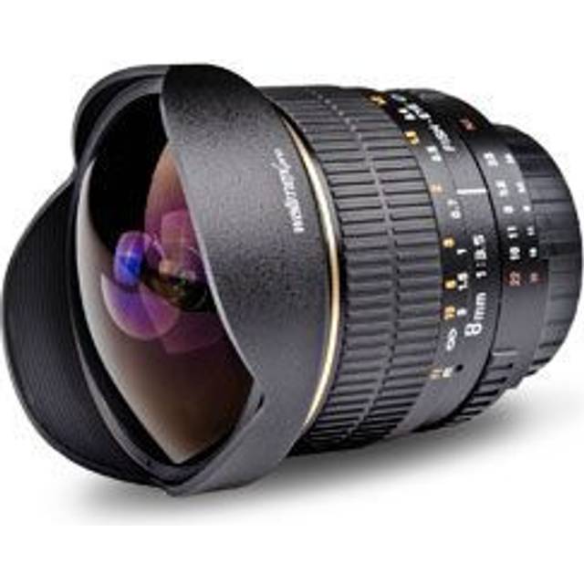 Walimex pro 8mm F3.5 Fisheye for Nikon F - Wide angle Fish Eye fixed focal length manual focus, lens for Nikon F mount camera Nikon D7500 D7200 D71...