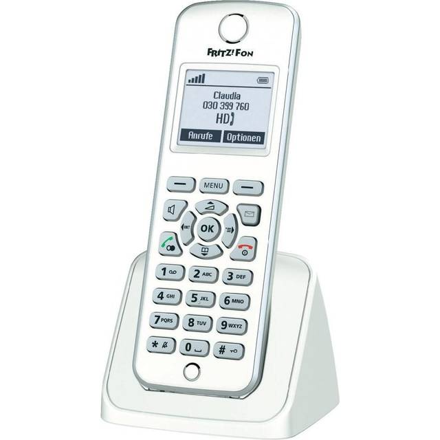 FRITZ!Fon M2, DE DECT telephone Caller ID White