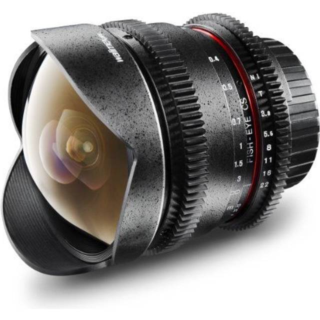 Walimex Pro 8 mm 1:3.8 VDSLR Fish-Eye II Lens Photo and Video (removable lens hood, IF, gear ring, stepless aperture and focus) for Canon EF-S lens...