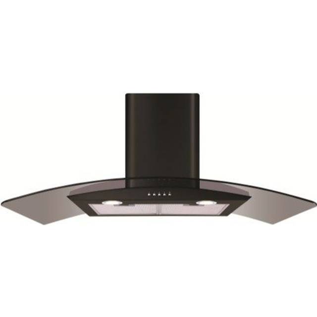 CDA ECP92BL 90cm Chimney Cooker Hood