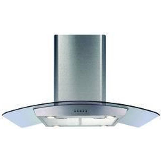 CDA ECPK90SS 90cm Island Curved Glass Extractor