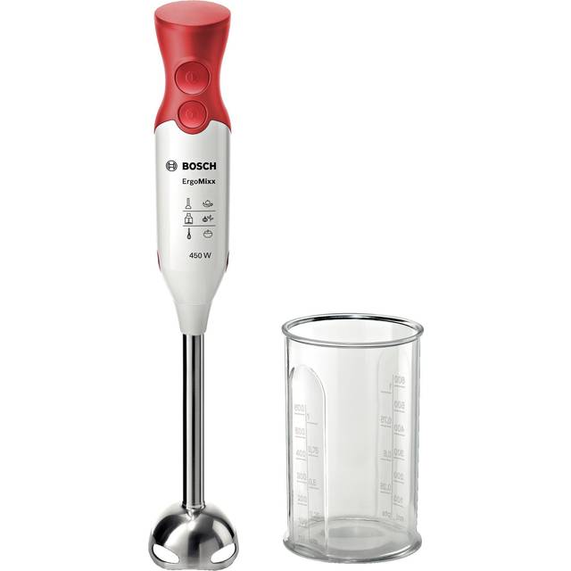 Bosch ErgoMixx MSM64110 Stavmixer, Röd, Vit, 39,3 x 5,5 x 6,2 cm
