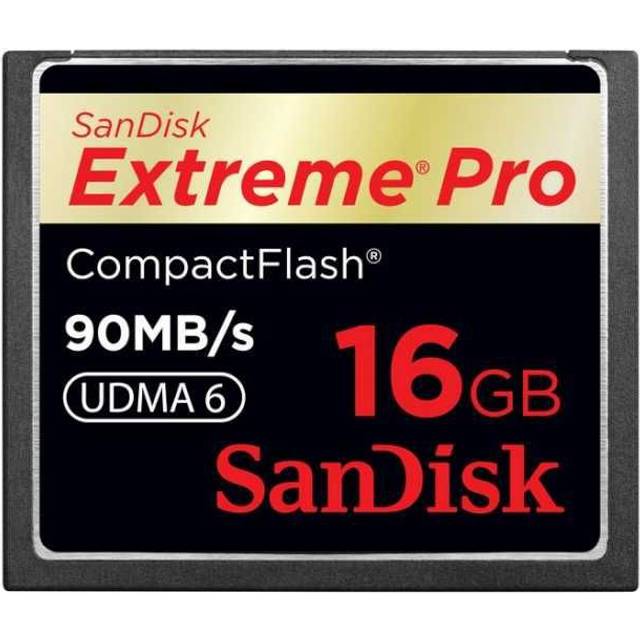 Sandisk SDCFXP-016G-E91 Original SanDisk 16GB Extreme Pro Compact Flash Memory Card - 90MB/s