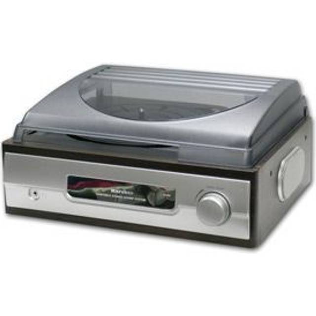 Karcher 4000420000000 Skivspelare med Inbyggda Högtalare, En Storlek, Svart-Silver