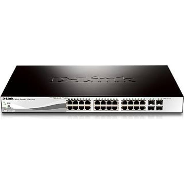 D-Link 28-Port Gigabit PoE Smart Managed Switch including 4 Combo Ports