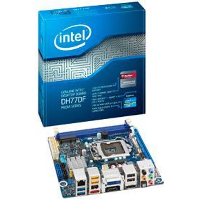 INTEL DH77DF mini-ITX LGA1155 DDR3 1600 PCIe3.0 x16 DP HDMI DVI-I GbE Sata2 2x eSata USB3.0 IvyBridge SandyBridge bulkkort