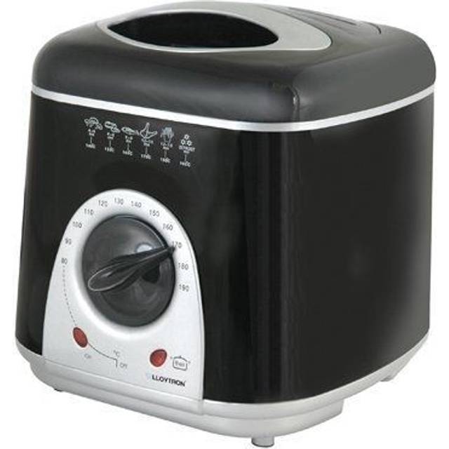 1l mini & compact small kitchen deep fat fryer & basket fish-chips frying quest