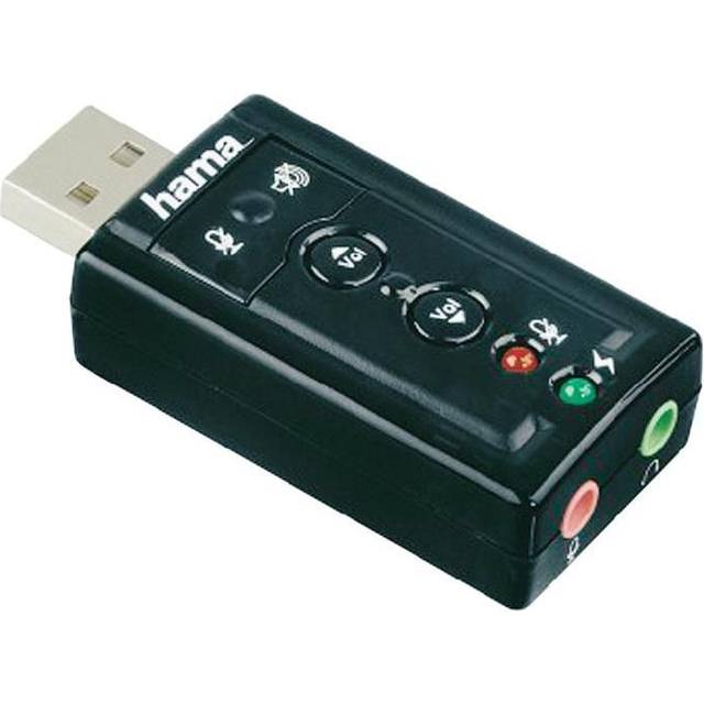 Hama | 7.1 Surround USB-ljudkort | Svart