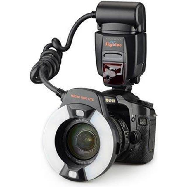 Meike MK-14EXT iTTL TTL LED Macro Ring Flash Light for Nikon D4 D800 D5200 D7100 DSLR Camera with Hot Shoe Mount