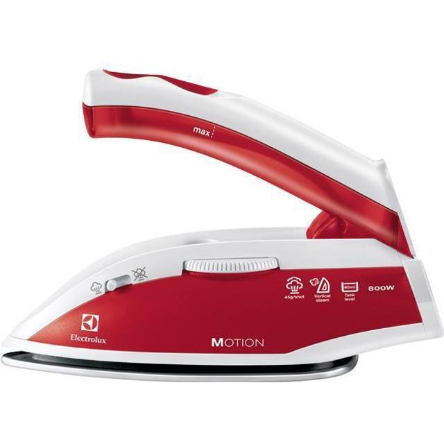 Electrolux PerfectMotion, Modell EDBT800, Resestrykjärn, Kompakt, Antidropp, 800 W, 1,9 m Sladd, Röd