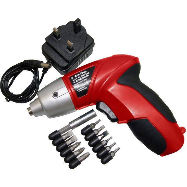 3.6V Cordless Rechargeable Screwdriver + Accessories And Charger Amtech V2565