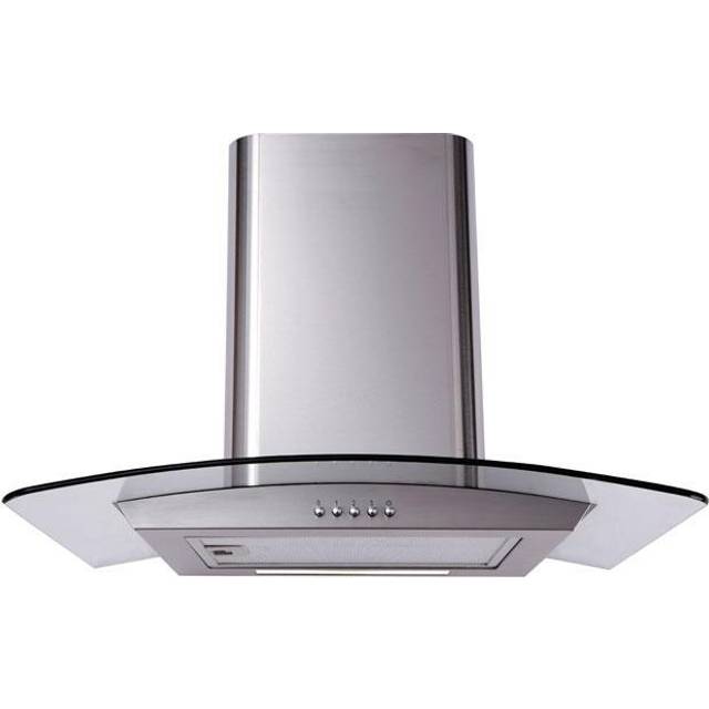 Matrix MEP601SS 60cm Curved Glass Chimney Cooker Hood - Stainless Steel - Stainless steel