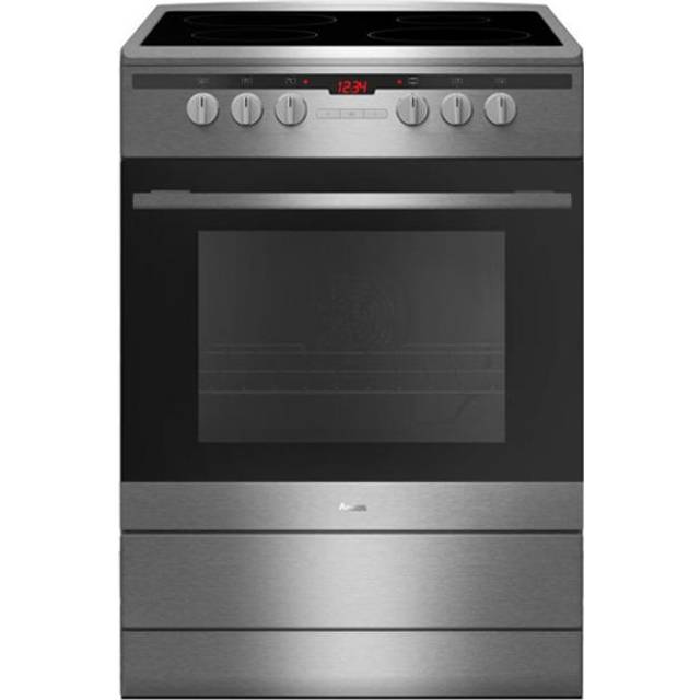 Amica 608CE2TAXX 60cm Electric Cooker with Ceramic Hob - Stainless Steel - A Rated