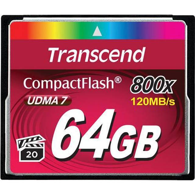 Transcend TS64GCF800 64GB | CompactFlash 800 - MLC NAND Flash chips