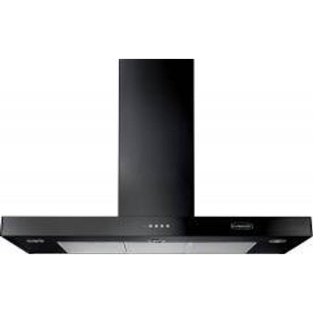 Rangemaster UNBHDS110BL 110cm Flat Chimney Hood - BLACK