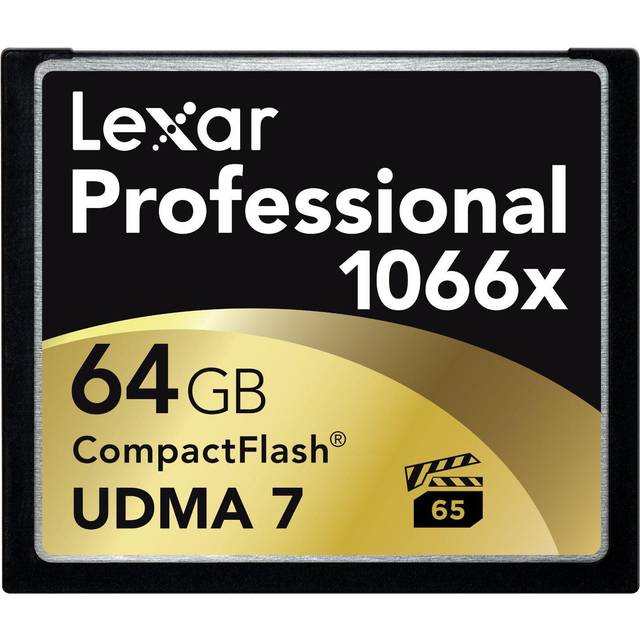 Lexar Professional 64GB 1066x Speed (160MB/s) UDMA 7 CompactFlash Memory Card