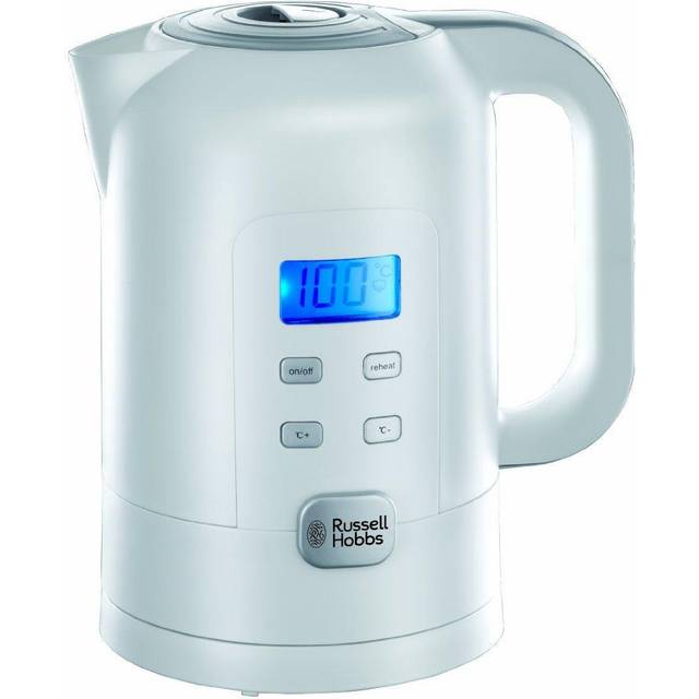 Russell Hobbs Precision vattenkokare, 1.7l, 2200W, digital temperaturinställning, LCD-display, 25°C-100°C justerbar temperatur, perfekt för beredning av barnmat & te, 21150-70