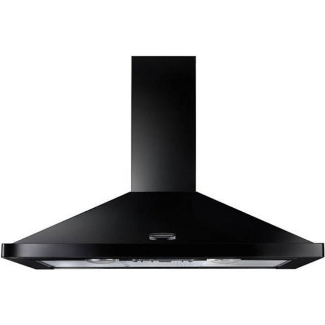Rangemaster LEIHDC100BC 100cm Cooker Hood – Black with Chrome Badge