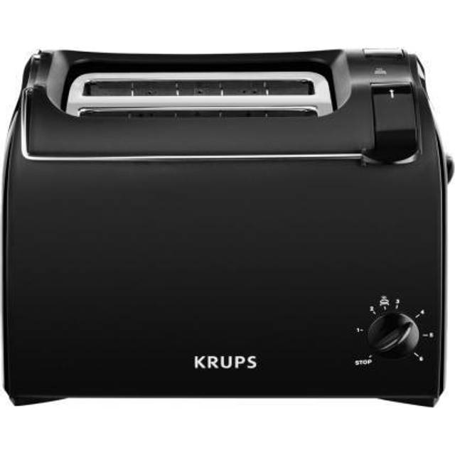 Krups Brödrost Pro Aroma KH1518 | smullåda | 6 rostnivåer | lyftfunktion | 2 slitsar för 2 skivor | 700 W