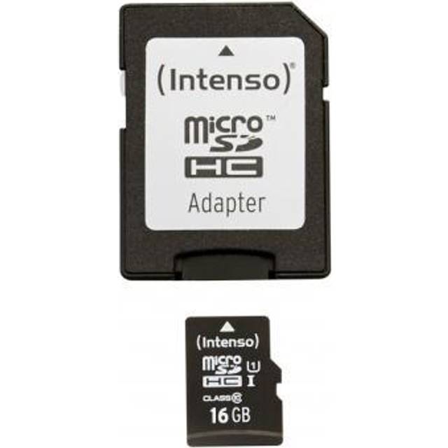 Intenso® 16GB Micro SD UHS-I Minneskort inkl. Adapter