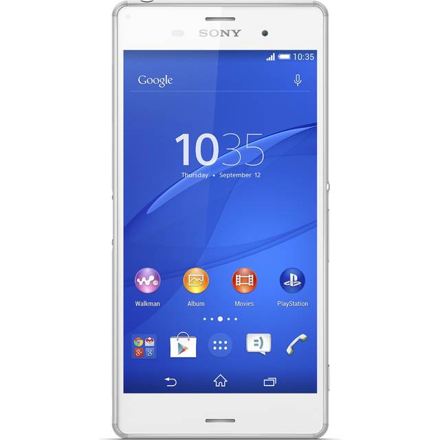 Sony Xperia Z3 Smartphone (5,2 tum (13,2 cm) pekskärm, 16 GB minne, Android 4.4) vit