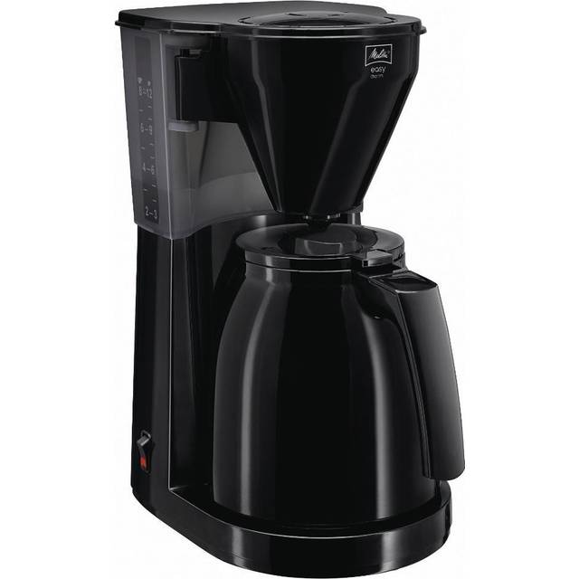 Melitta Easy II Therm 1023-06, kaffebryggare med isolerad kanna, svart