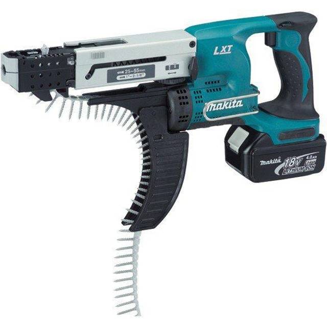 Makita LXT DFR550RMJ 18v Auto Feed Screwdriver Li-Ion 2 x 4.0ah Batteries + Case