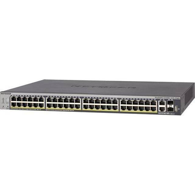 NETGEAR 52-Port PoE Gigabit/10G Stackable Smart Switch (GS752TXP)