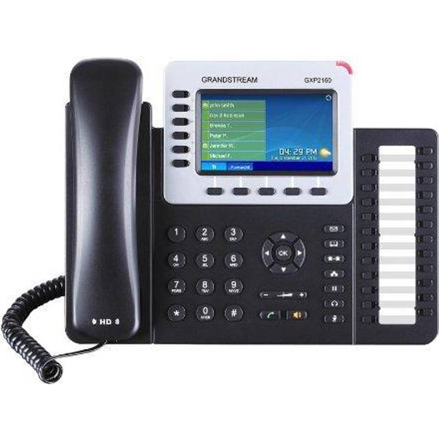 Grandstream gxp 2160 6 line / account, sip / ip phone - poe, inc psu