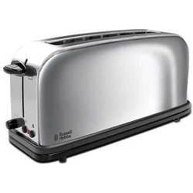 Russell Hobbs brödrost, rostar 4 skivor, extra breda fack, uppvärmningsgaller, justerbar rostningsgrad, upptiningsfunktion, 1600W, Chester 23520-56