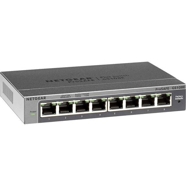 NETGEAR GS108E Managed L2/L3 Gigabit Ethernet (10/100/1000)