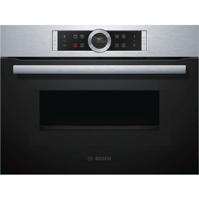 Bosch Serie 8 Kompaktovn med mikro 60 x 45 cm Rustfrit stål CMG633BS1