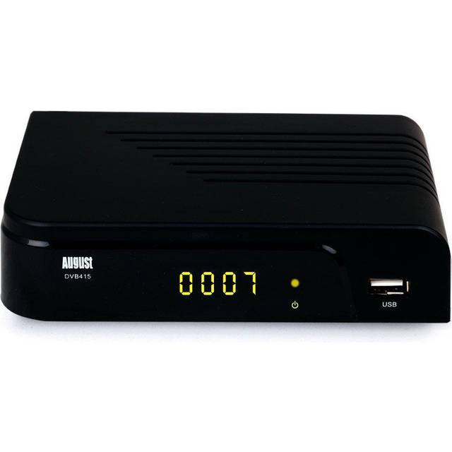 Freeview Hd Set-top Box & Media Player With 32Gb Memory Stick Included - August DVB415, Black