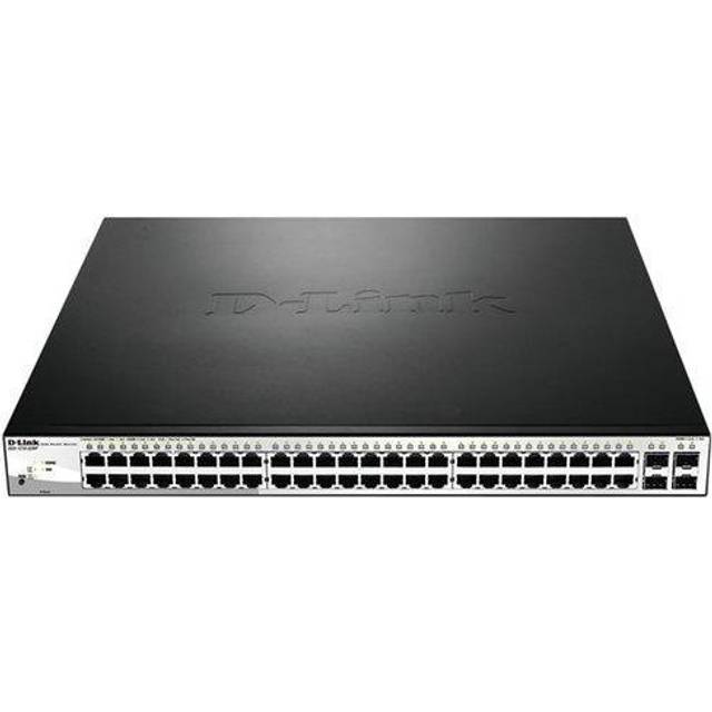 D-Link 52-Port PoE Gigabit Smart Managed Switch including 4 x 100/1000Mbps Combo Ports