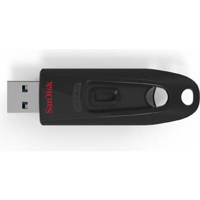 SanDisk Ultra 256GB USB 3.0 Flashminne, Läshastigheter upp till 130 MB/s, Svart