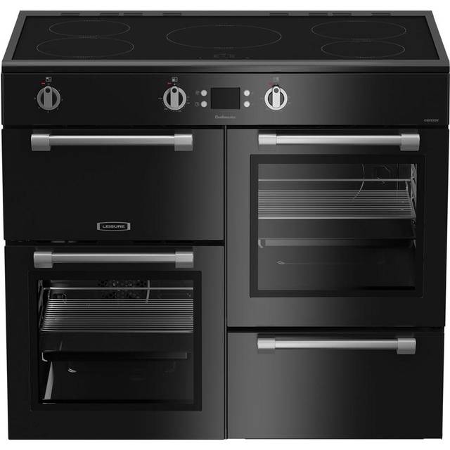 Leisure Cookmaster CK100D210K 100cm Electric Range Cooker with Induction Hob - Black - A/A Rated