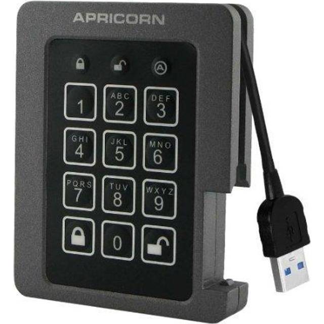 Apricorn Aegis Padlock 480 GB Black, Grey