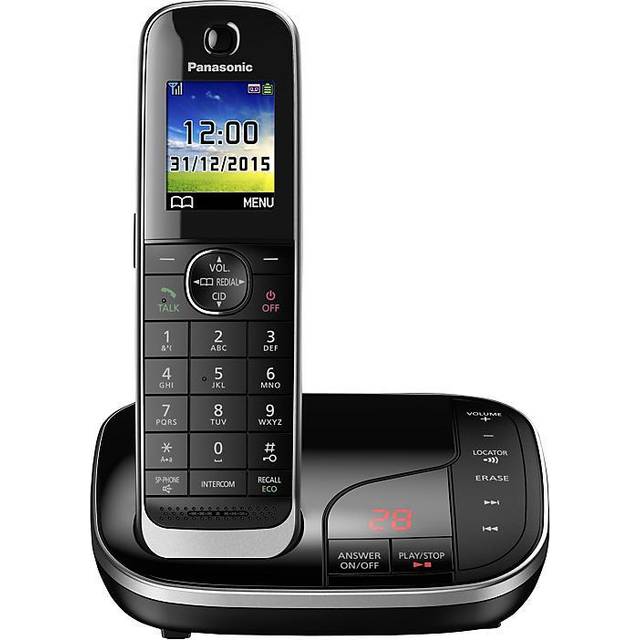 Panasonic kx-tgj320eb cordless phone, single handset