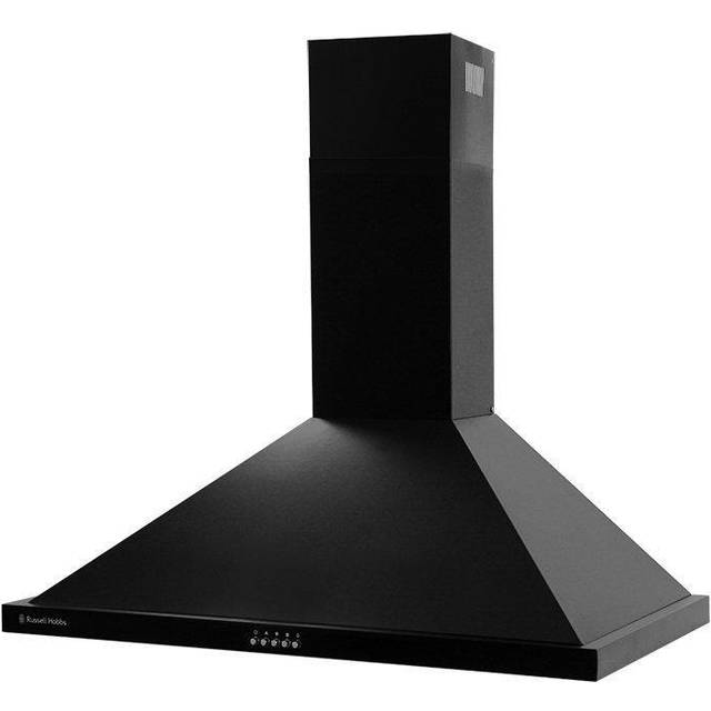 Russell Hobbs Rhsch901B-M 90Cm Wide Black Steel Chimney Cooker Hood Black