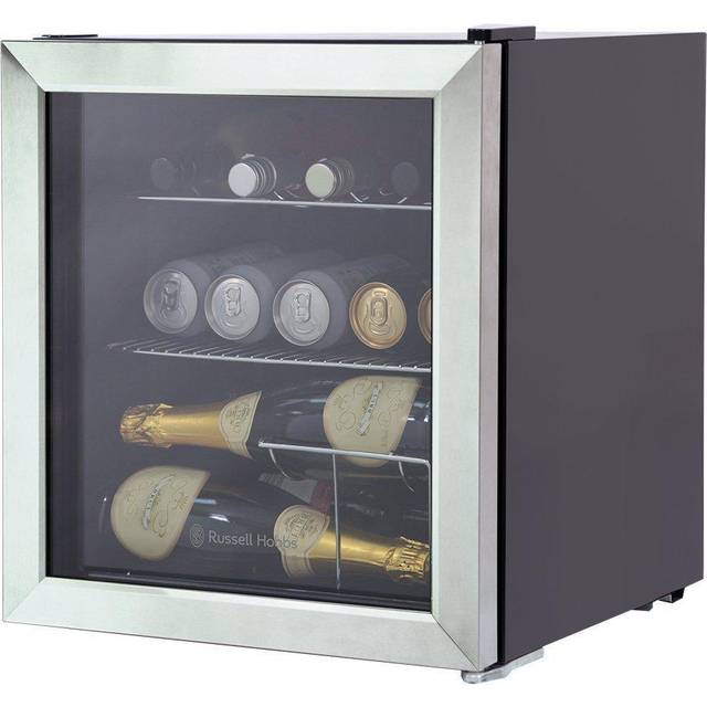 Russell Hobbs RHGWC3SS 47L Glass Door Drinks Cooler - Stainless Steel, Silver