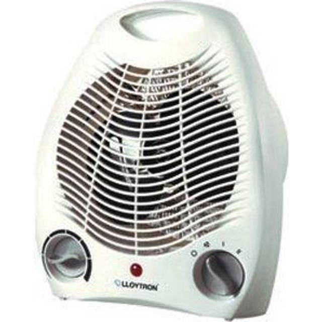Lloytron Upright Fan Heater, 2 Kilowatt, White (Model No. Lloytron F2001WH)