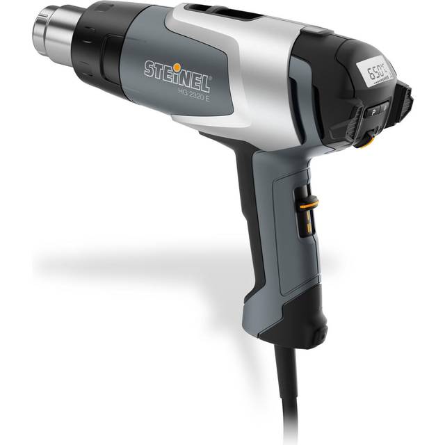 Steinel 7386 Varmluftspistol HG 2320 E, 2 300 W varmluftspistol, 650 °C | 500 l/min, LCD-skärm, överhettningsskydd, 3 m kabel