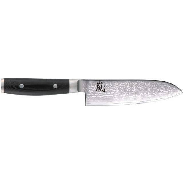 Ran Santokukniv 16,5 cm - Stål och svart