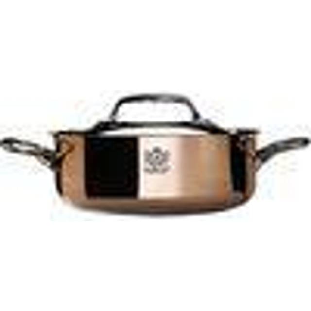 de Buyer Prima Matera Copper Roaster 24 cm / 3.1 L suitable for induction - stainless steel cast handles