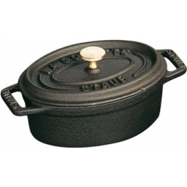 Staub La Cocotte 17 cm oval Cast iron graphite-grey - 1.1qt