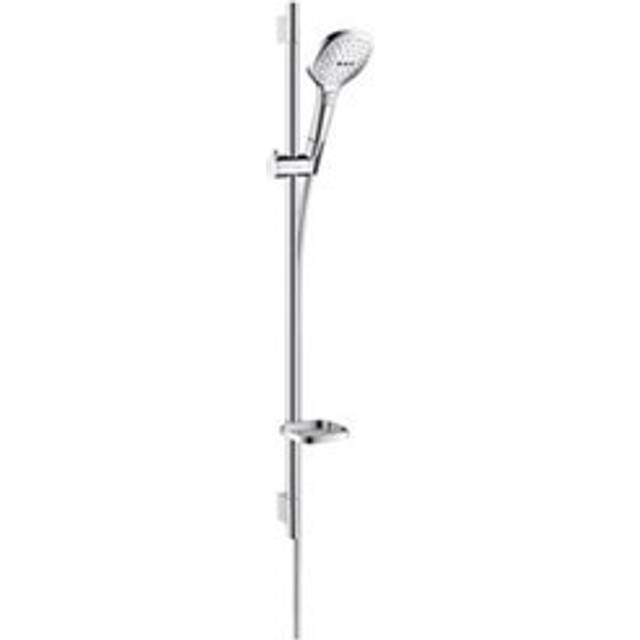 Hansgrohe Raindance Select E White/Chrome Shower Set 120 3Jet, Rail &amp;a